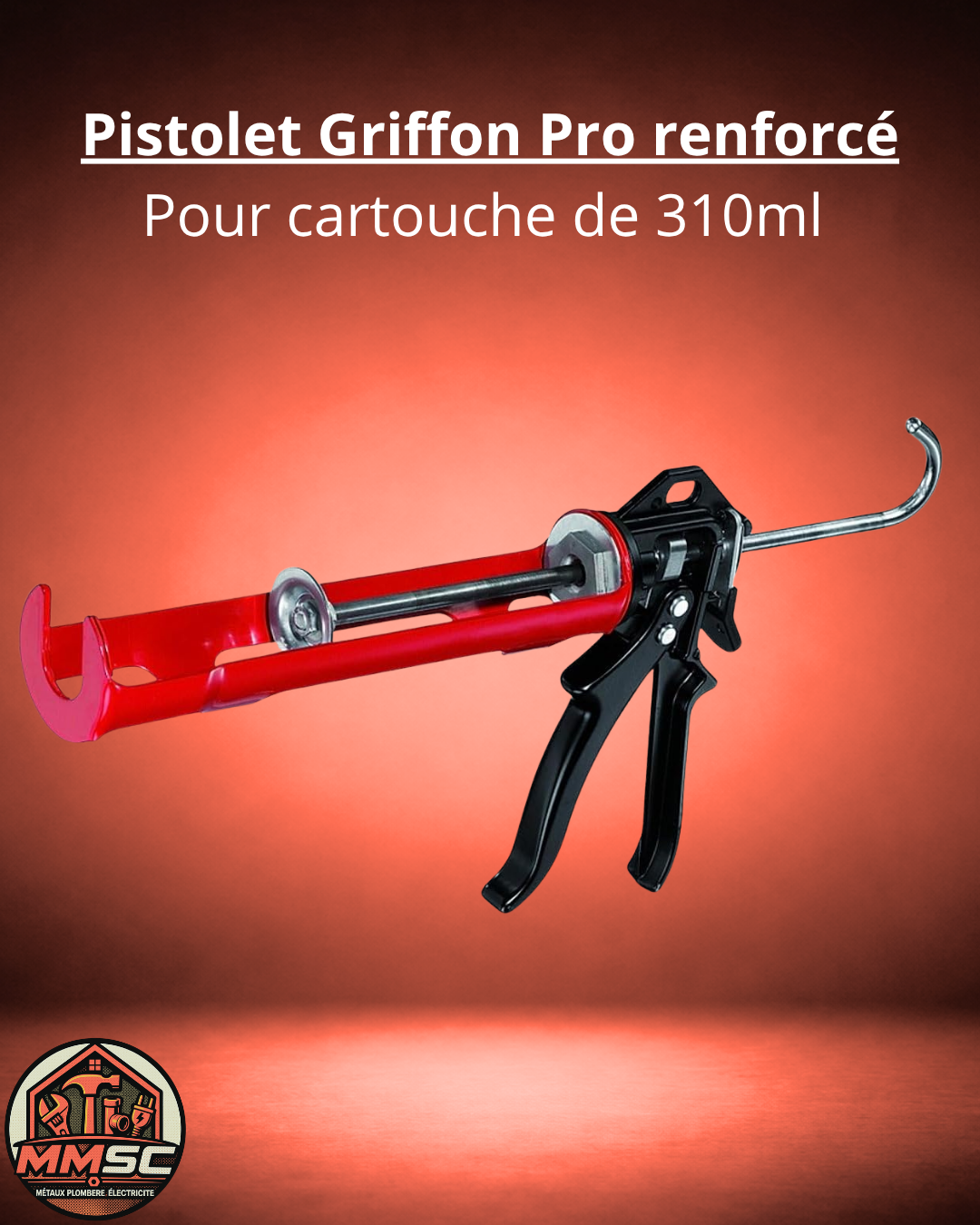 Pistolet griffon a silicone