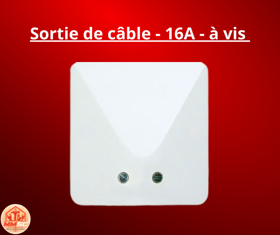 Plaque sortie de cable à vis - 16A