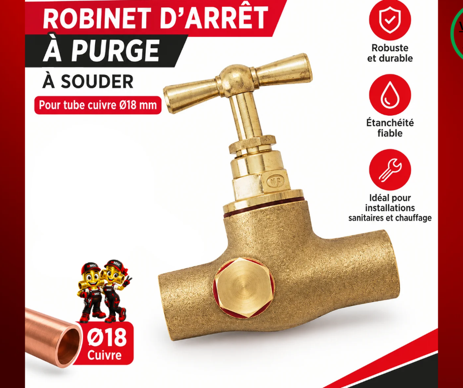 Robinet purge à souder DM18