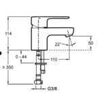 SCHEMA  Mitigeur Jacob Lavabo July
