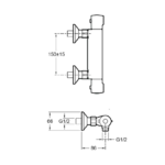 Mitigeur thermostatique jacob delafon schéma