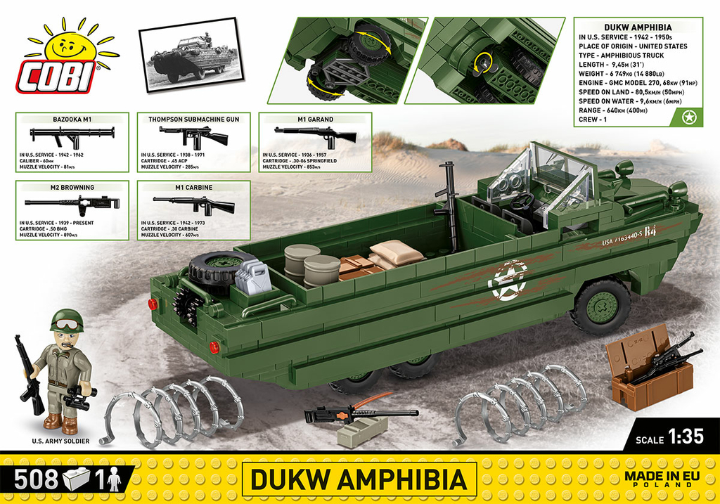 3D Printable LVT(A)-1 Amtrack (Amphibious, US, WW2) by Wargame3d