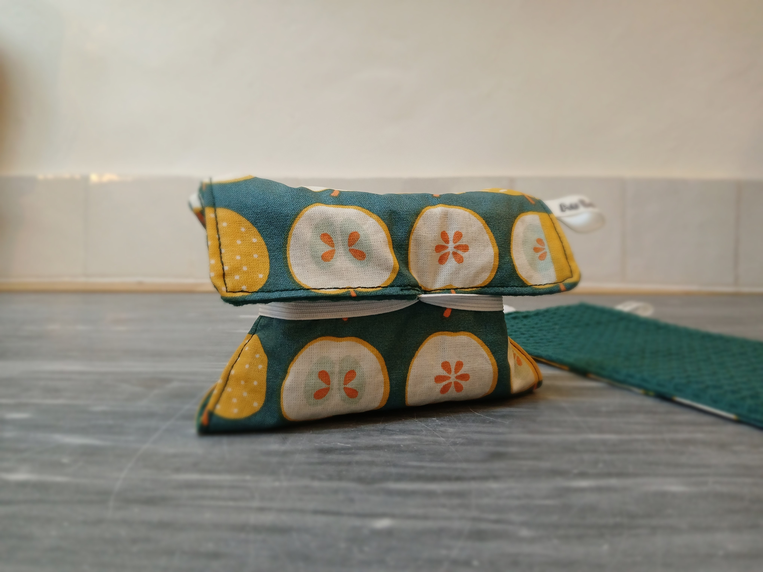 pochette savon pomme verte