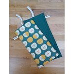 pochette savon pomme verte recto-verso