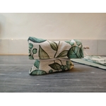Pochette savon feuille verte deau