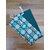 pochette savon fleur vert foncé recto verso