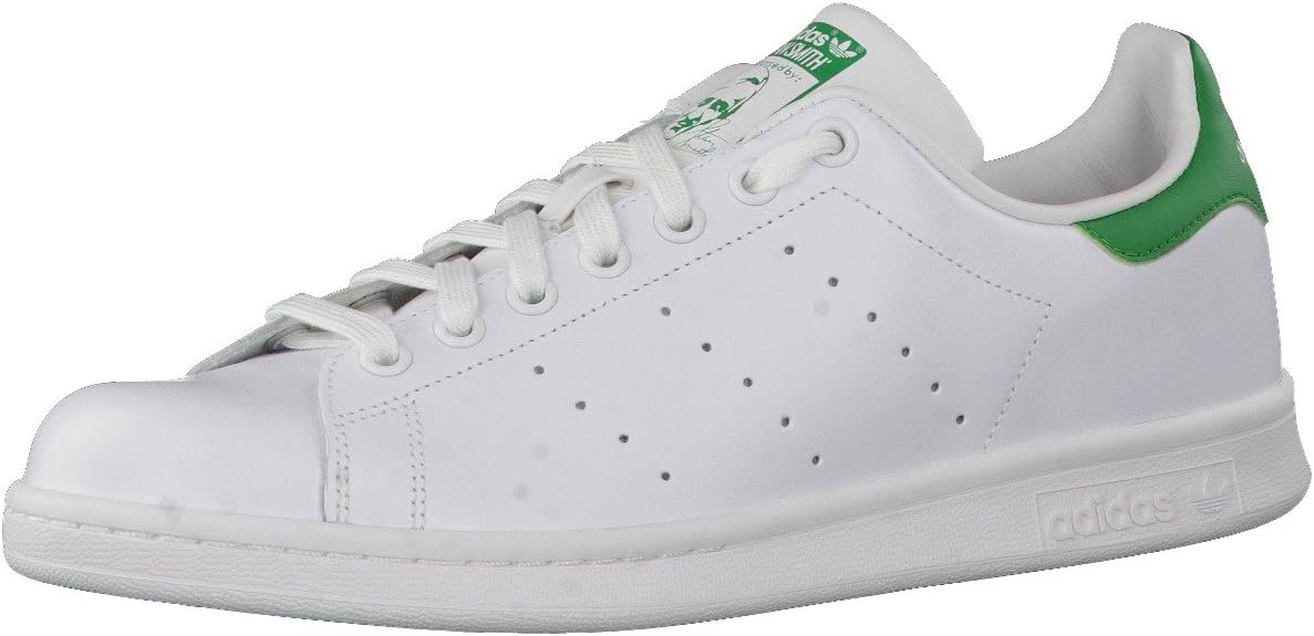 Sneaker basse cuir blanc Stan Smith Adidas, vue de profil