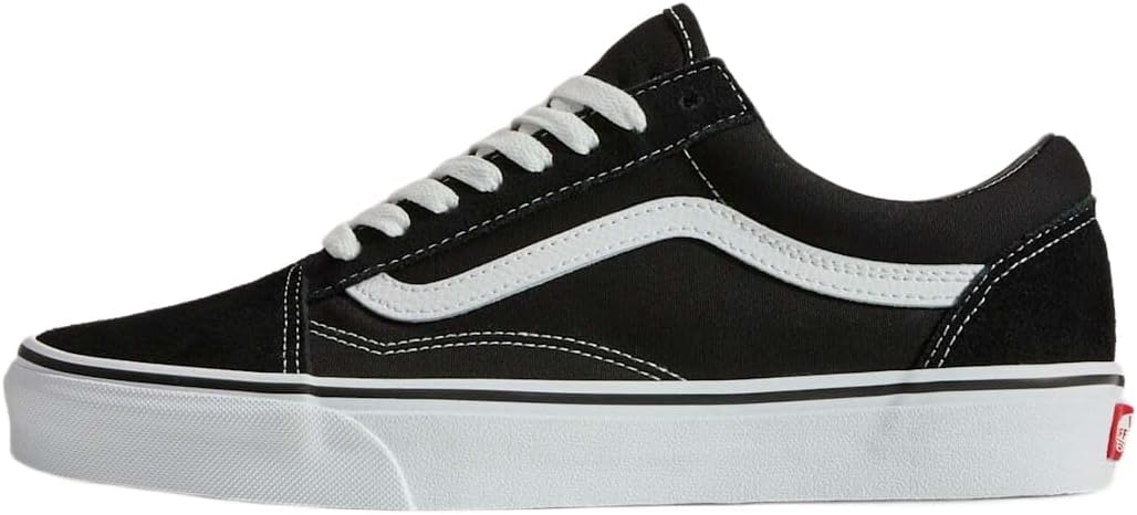 Sneaker basse toile et daim Old Skool Vans, vue de profil