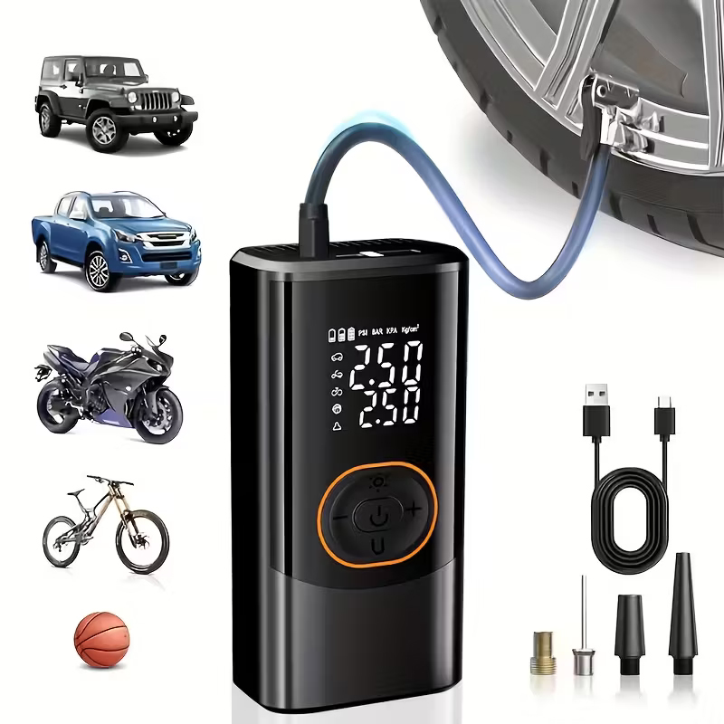 Gonfleur Autonome voiture moto vélo ballaon