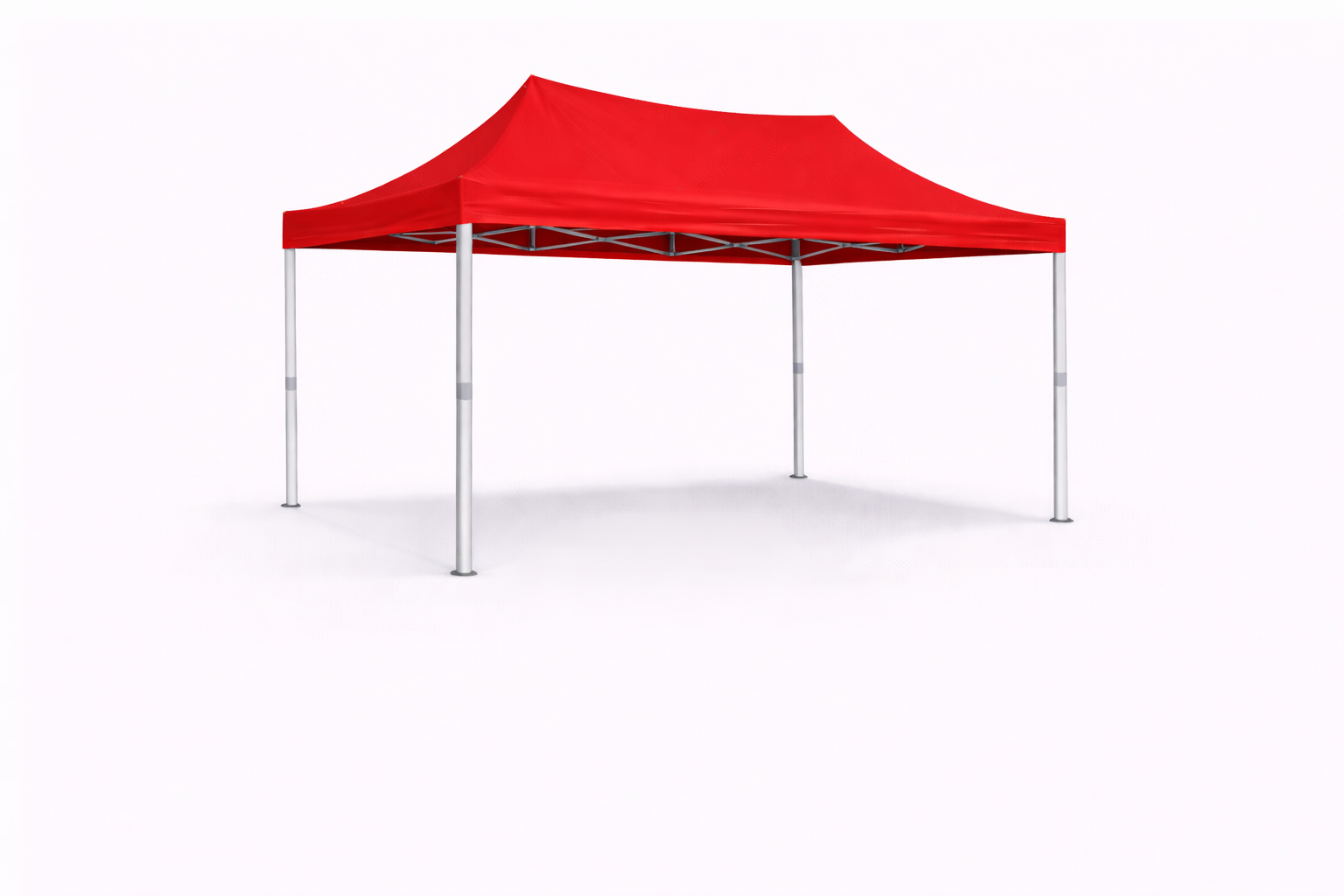 tente pliante 3x2 Aluminium rouge sans parois
