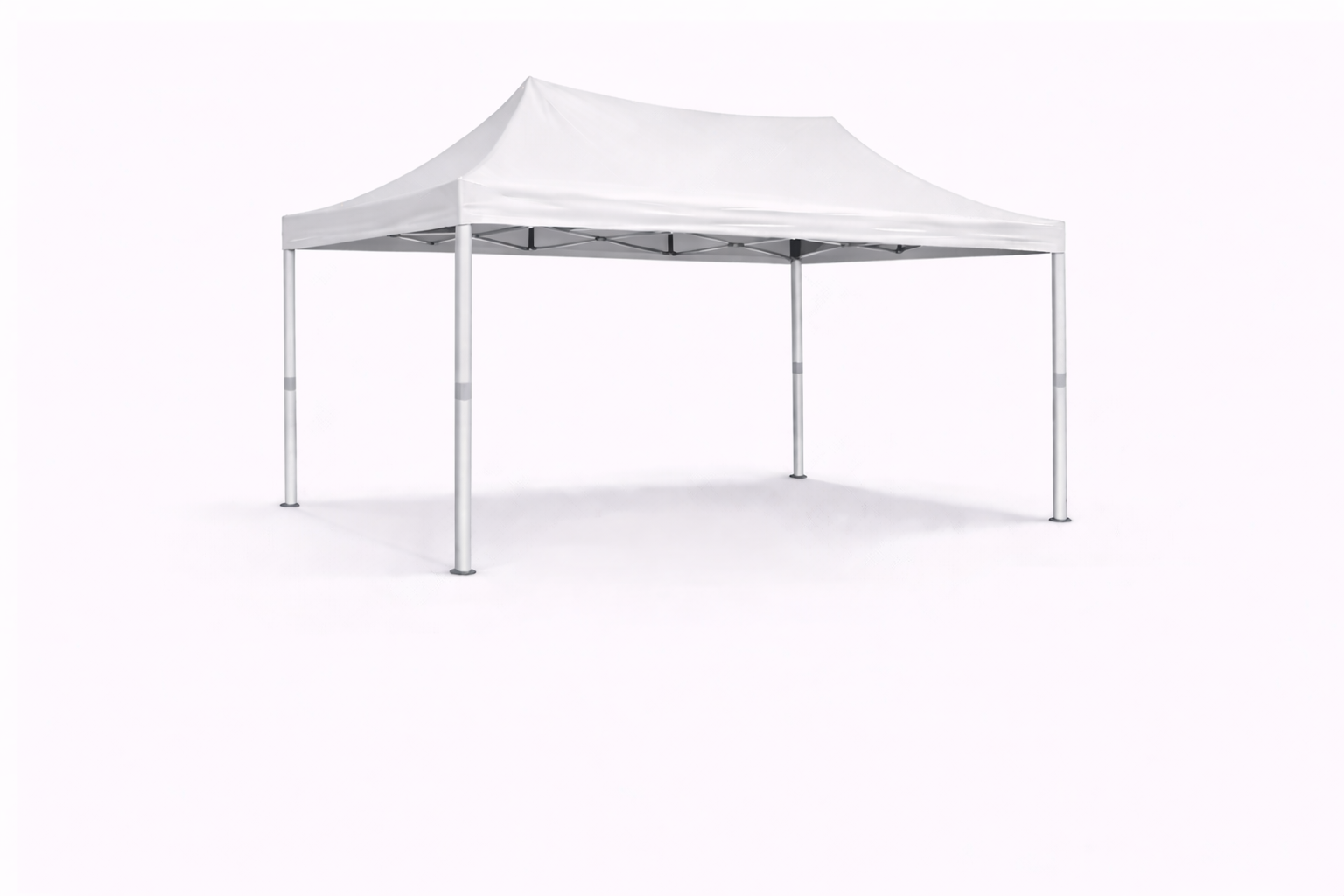 tente pliante 3x2 Aluminium blanc sans parois