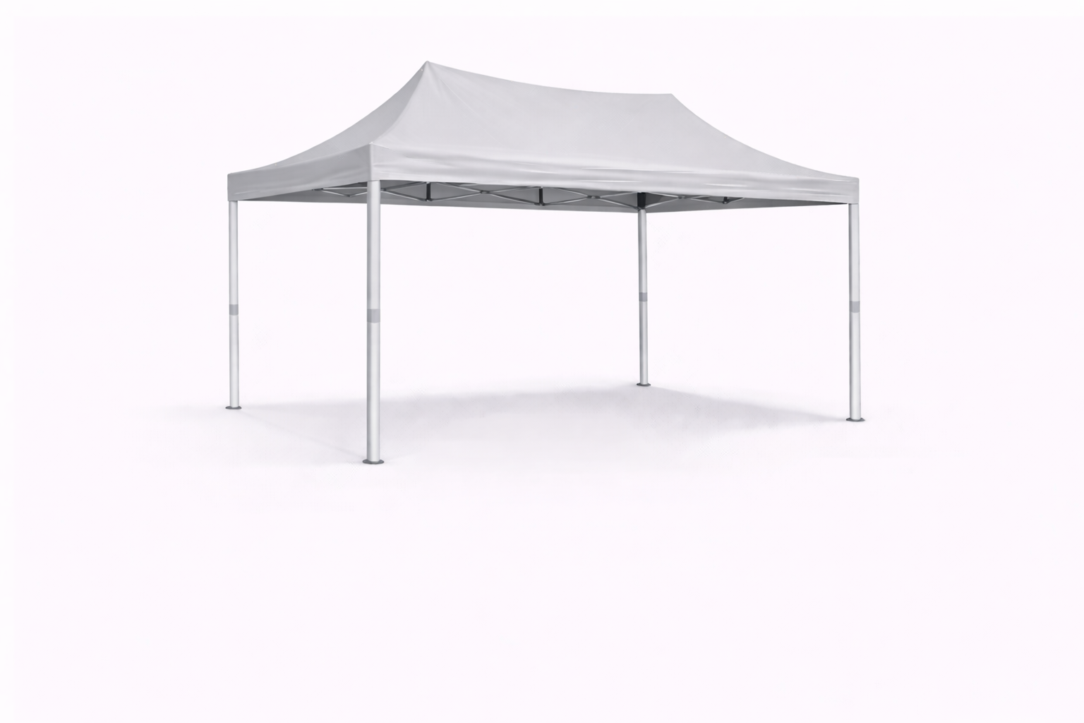 tente pliante 3x2 Aluminium gris clair sans parois