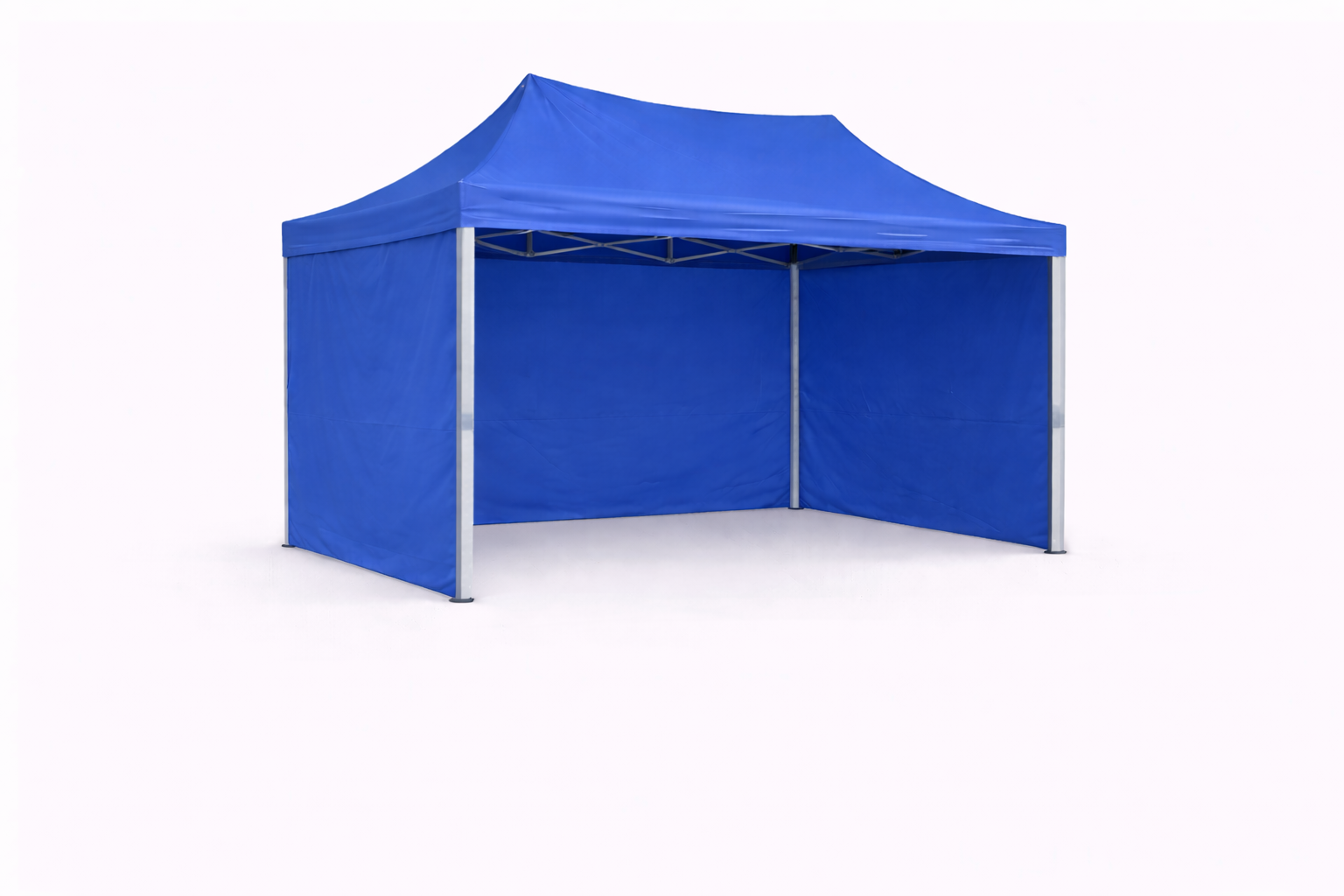 tente pliante 3x2 Aluminium bleu avec trois parois