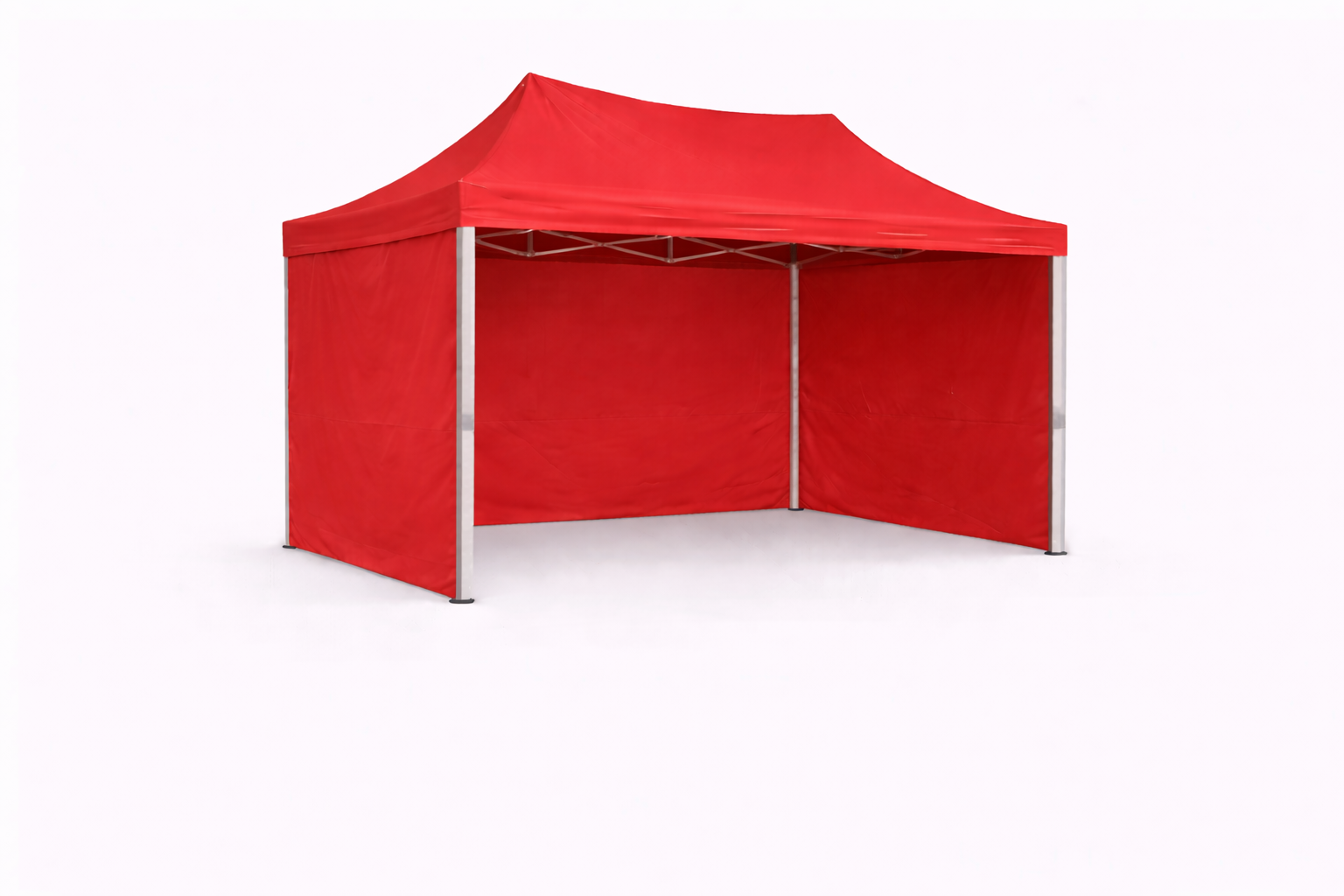 tente pliante 3x2 Aluminium rouge avec trois parois