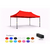 tente pliante 3x2 rouge sans parois