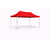 tente pliante 3x2 Aluminium rouge sans parois