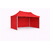 tente pliante 3x2 Aluminium rouge avec trois parois