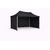 tente pliante 3x2 Aluminium noir avec trois parois