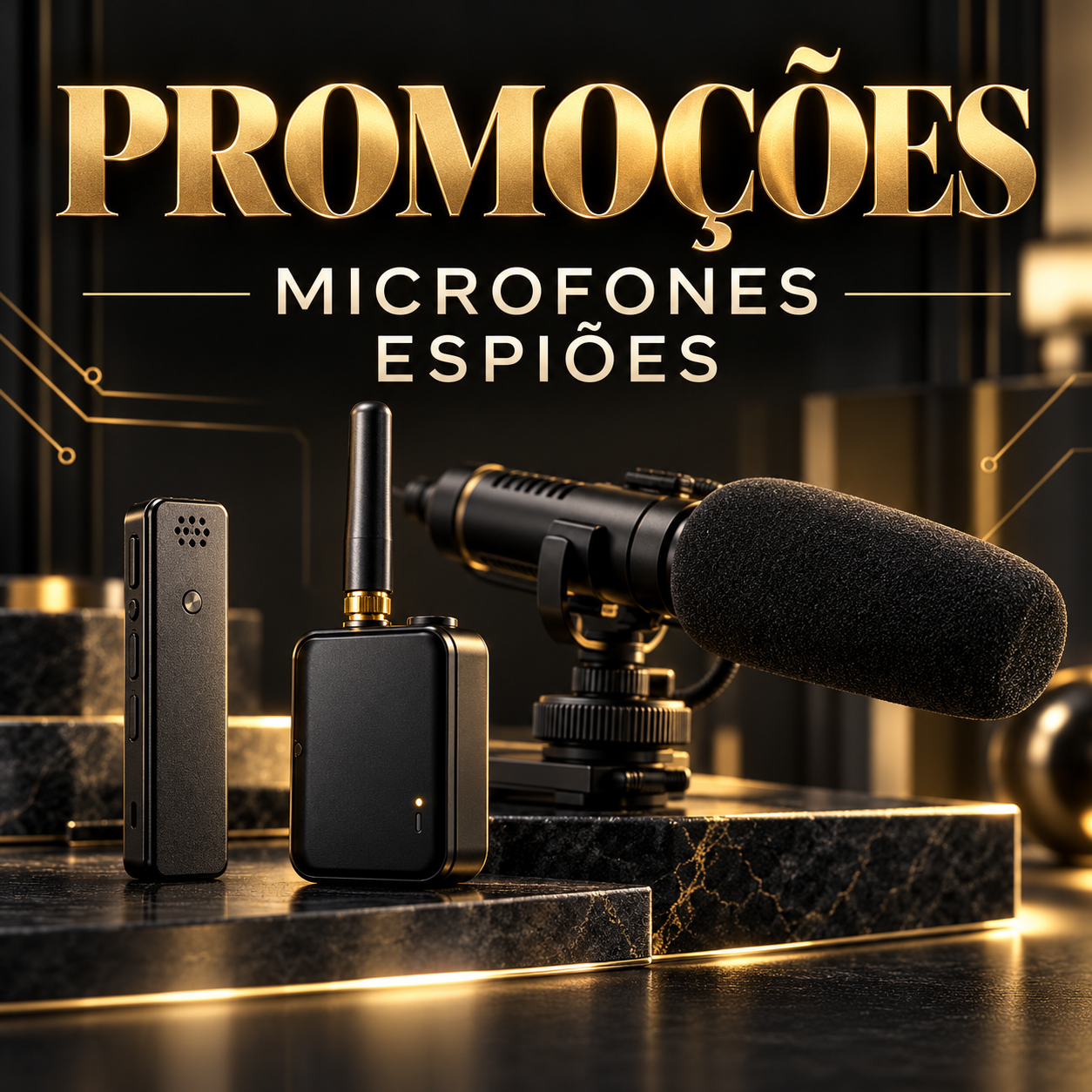 Promoções – Microfones espiões