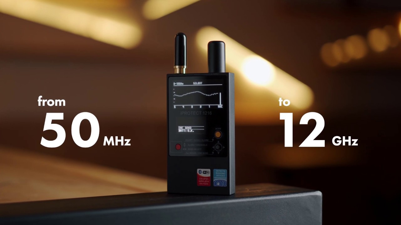 1216 iProtect détecteur de signaux jusquà 12 GHz