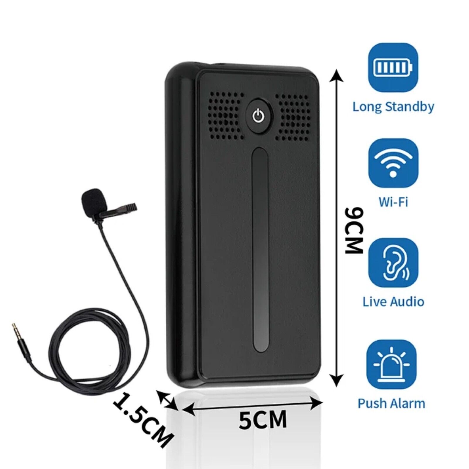 Microphone espion Wifi caractéristiques