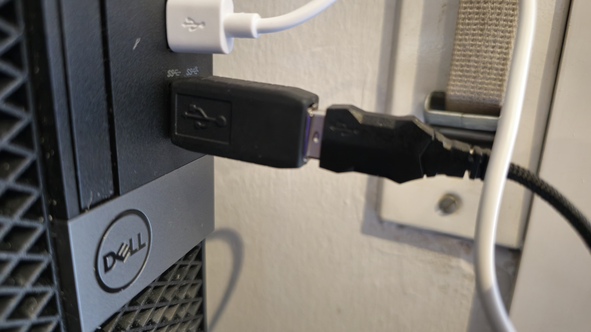 Branchement Keylogger USB