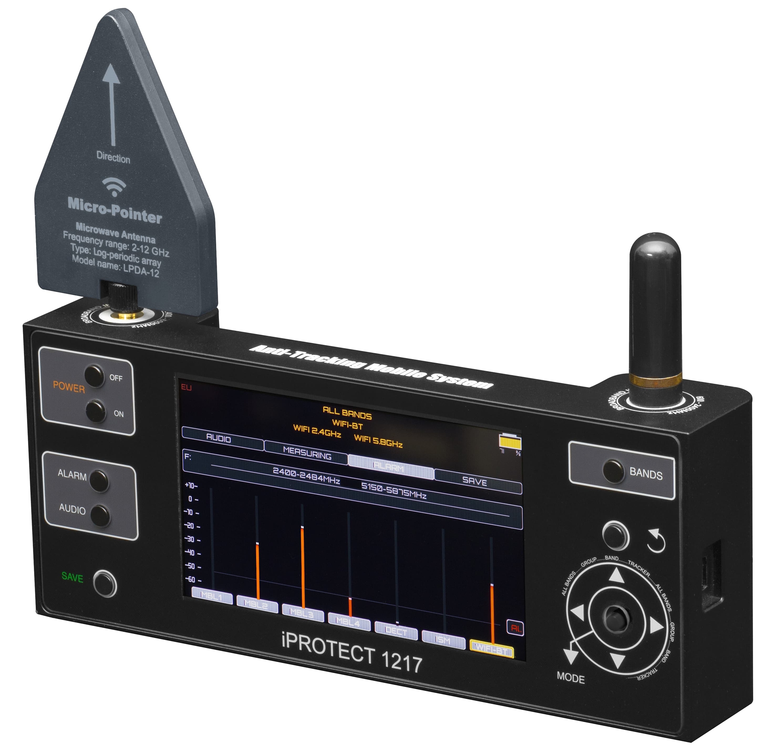 Iprotect1217 DigiscanLab vue avant avec écran
