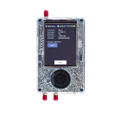 Hack RF One R10C avec portapack H4M - Vue de face