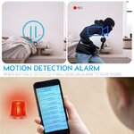 Alerte par notification caméra espion 4K réveil