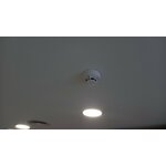 Vue réelle détecteur de fumée caméra espion