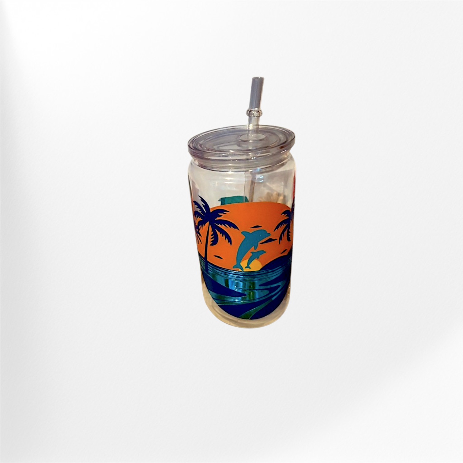 verre avec paille personnalisée