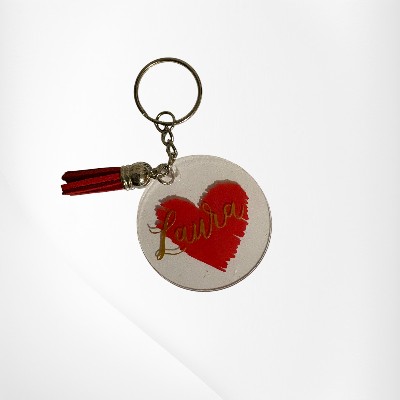 porte clé transparent personnalisé