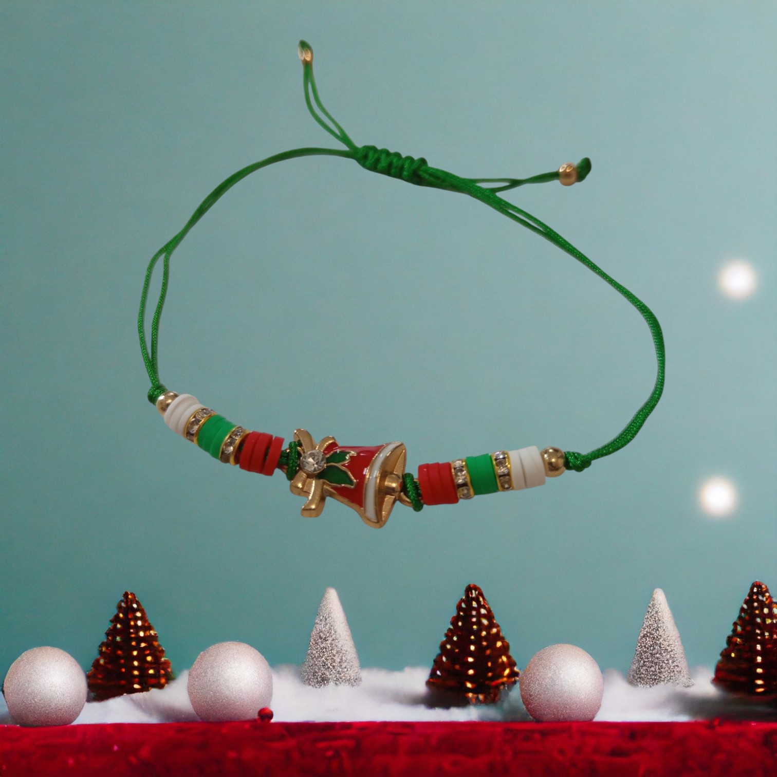 bracelet cloche vert-Photoroom