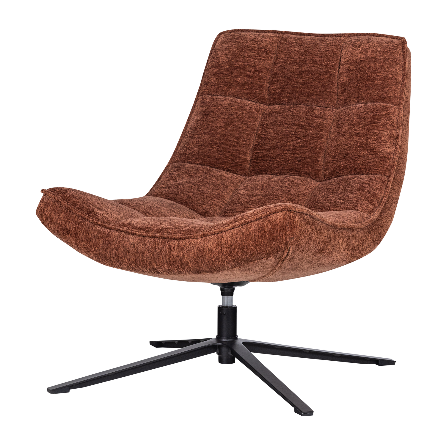 374074-R_01_Maudi_draaifauteuil_chenille_structuur_bruin_FA