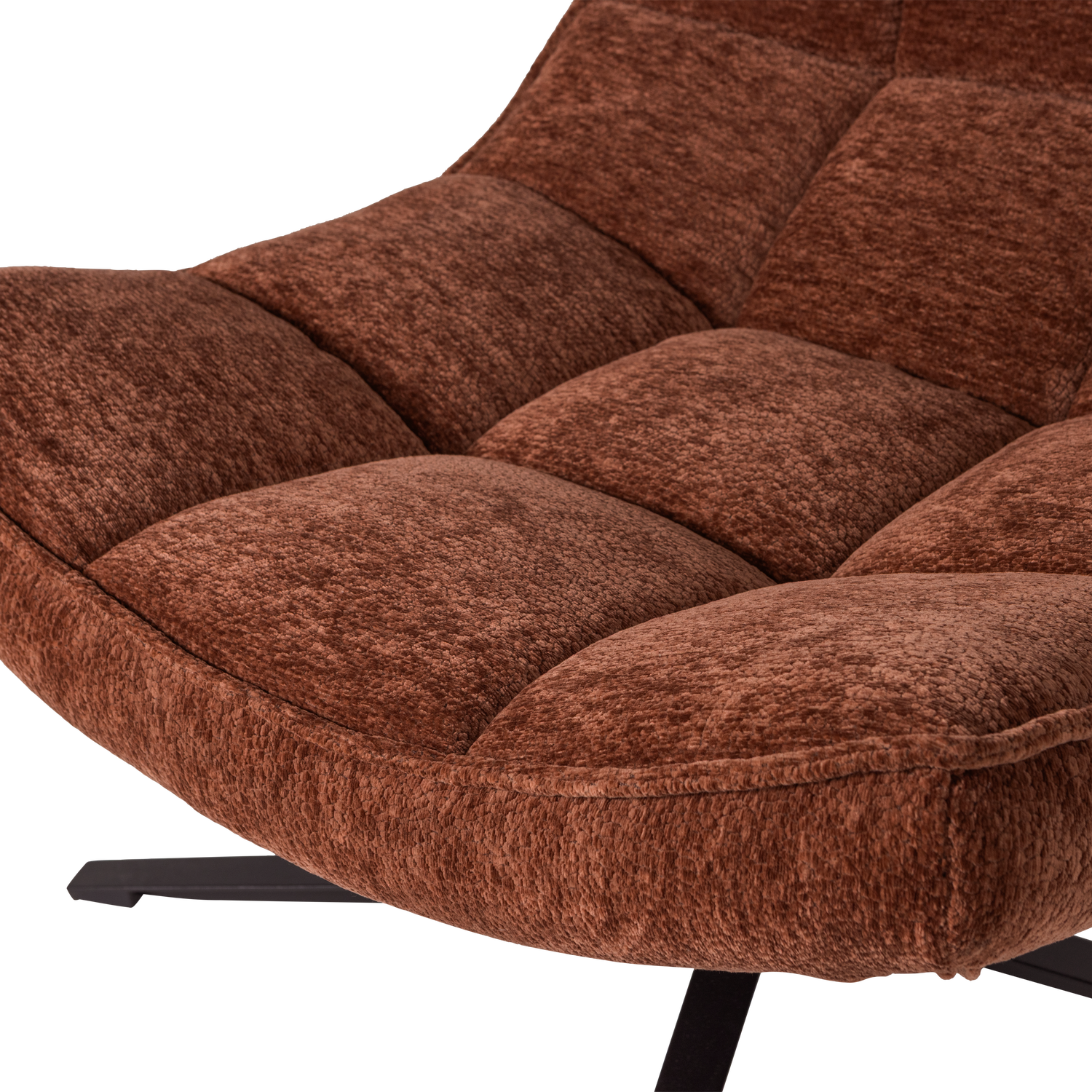 374074-R_01_Maudi_draaifauteuil_chenille_structuur_bruin_detail