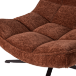 374074-R_01_Maudi_draaifauteuil_chenille_structuur_bruin_detail