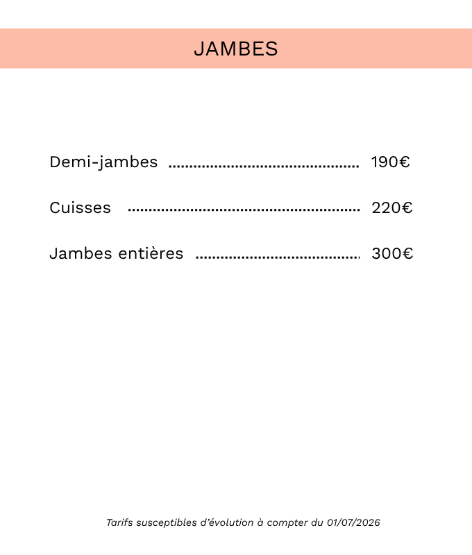 tarifs 1 zone homme 1