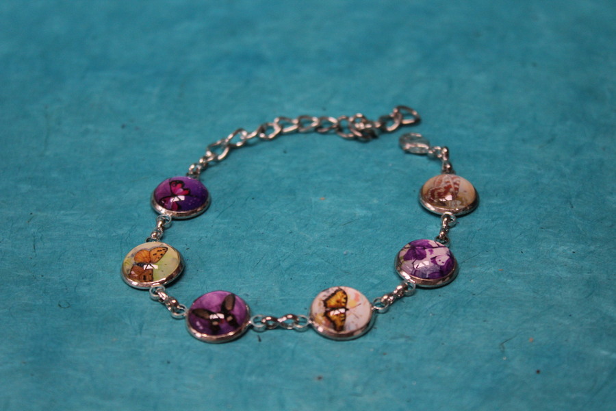 Bracelet-Cabochons-Verre-Papillons (9)