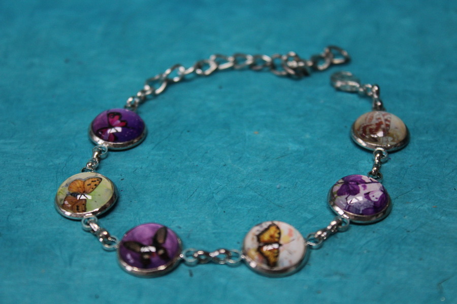 Bracelet-Cabochons-Verre-Papillons (10)