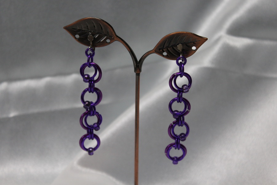 Boucle-Oreille-Fil-Alu-Perles-Violette-2