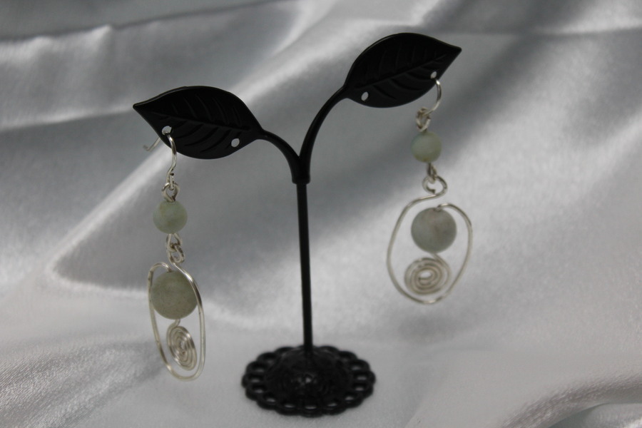 Boucle-Oreille-Fil-Cuivre-Argente-Agate-Verte-Mate-2