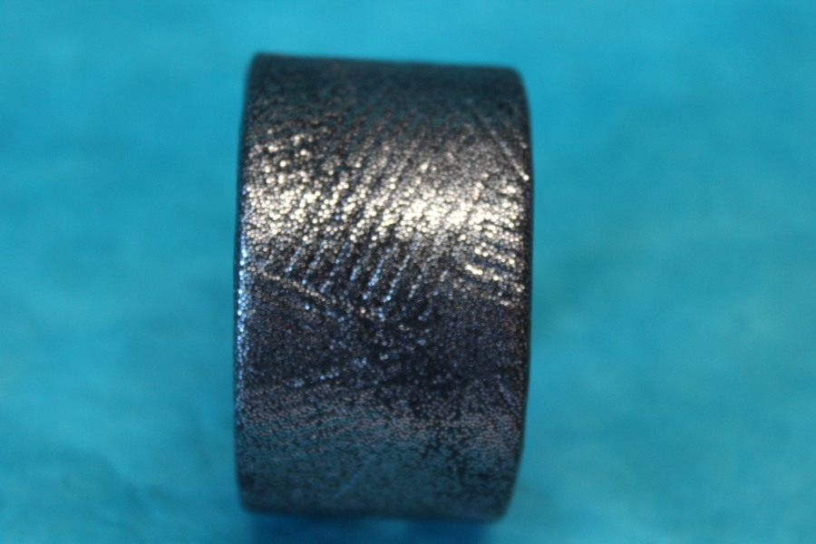 Bracelet Manchette  Droit Pâte Polymere et paillette Argenté avec des impressions (3)