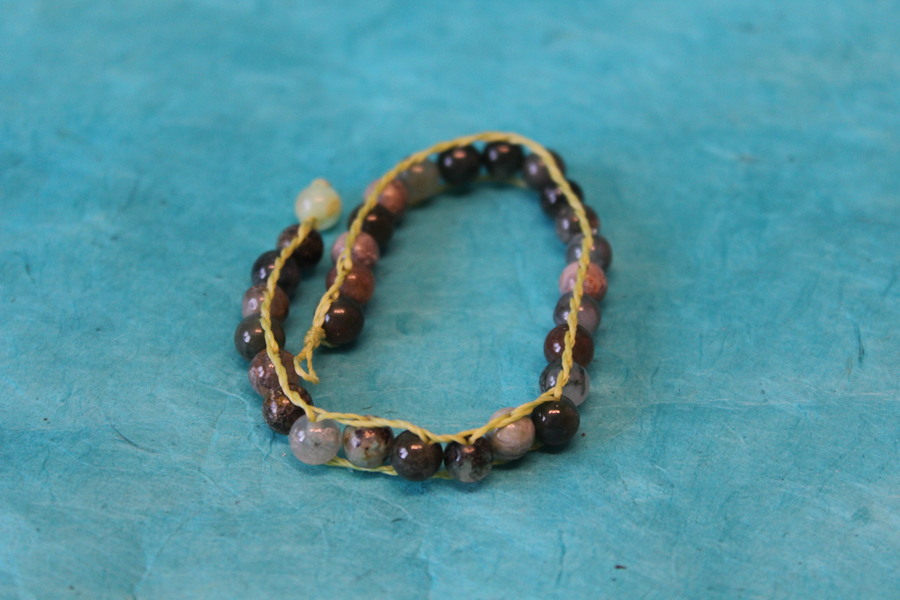 Bracelet de Perles de Tourmaline Verte Véritable. (9)
