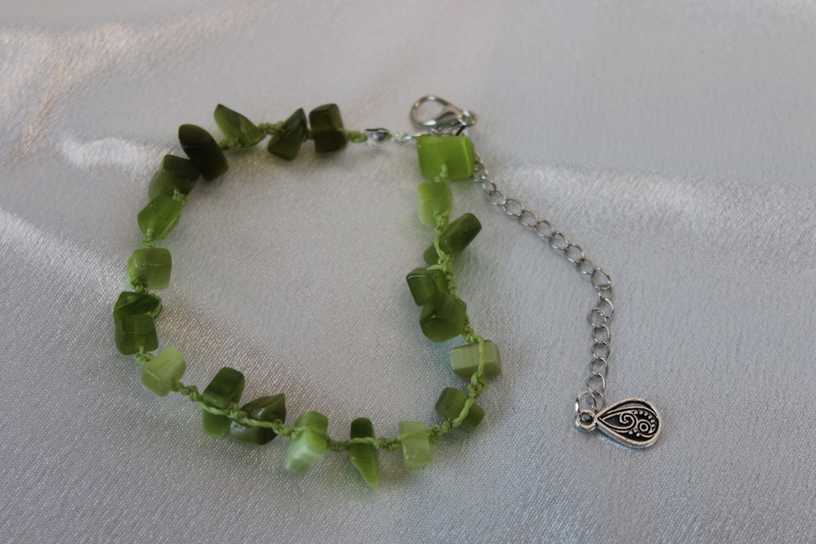 Parure-Collier-Bracelet-Boucle dOreille-Perles de Péridot Verte Véritable (7)