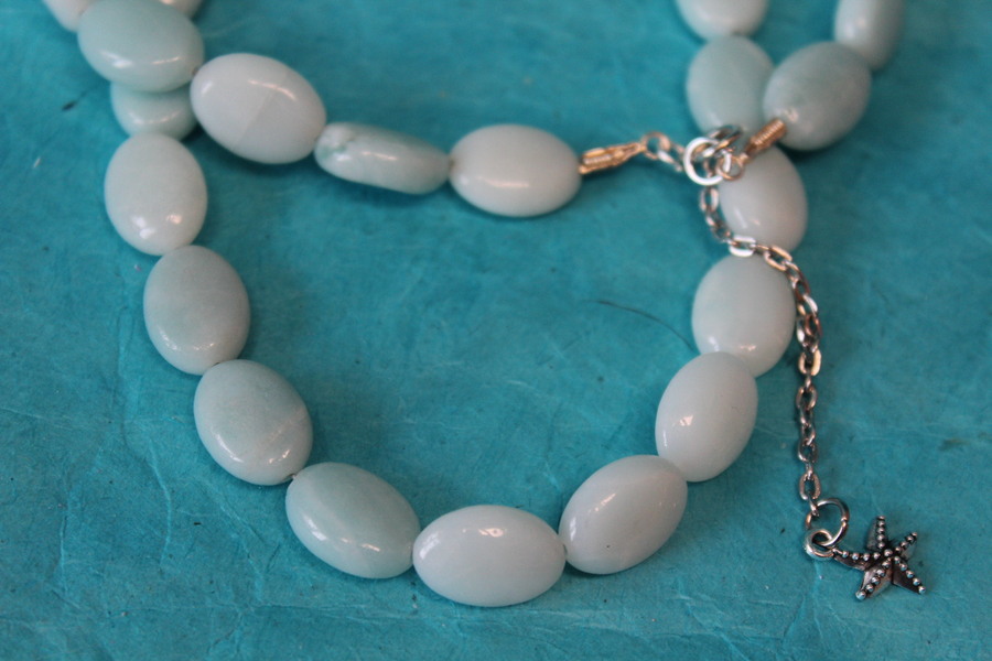 Collier de Perles dAmazonite (6)