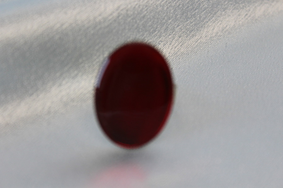Bague Support Acier Inoxydable et Résine Rouge (4)