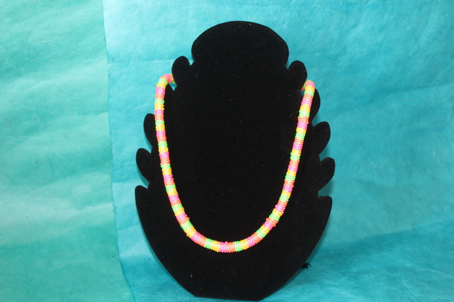 Collier de Perles de Rocailles de Couleurs Vives (5)