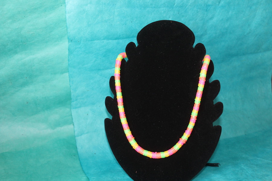 Collier de Perles de Rocailles de Couleurs Vives (4)