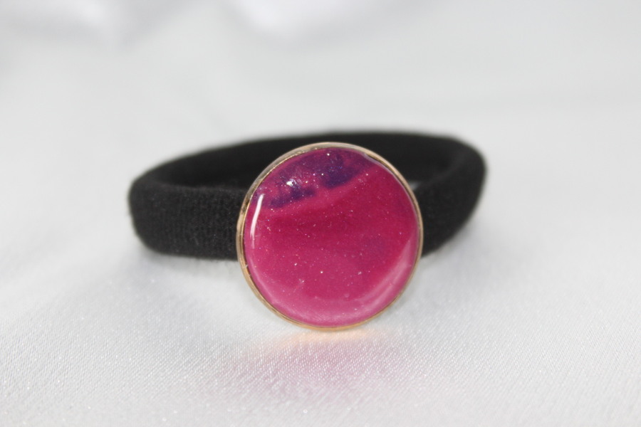 ChouChou-Pâte Polymère Magenta-Décalcomanie Motif  Marbrure
