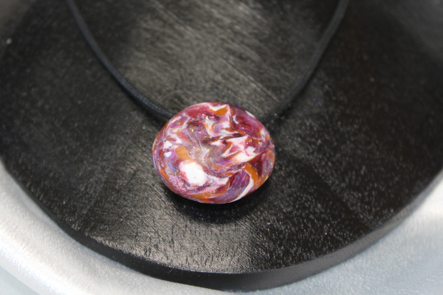 Collier-Coton-Cire-Pendantif-Galet-Multicolore-3